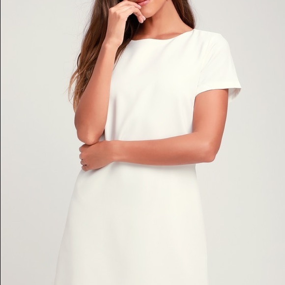 Lulus Shift and shout ivory shift dress - Picture 2 of 8